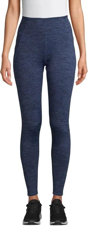 Cuddl Duds Women's Climate Right Plush Warmth Base Layer Leggings Pants - Warmer (Multiple Colors/Sizes Availiable) (US, Alpha, 3X, Regular, Regular, Blue Denim)