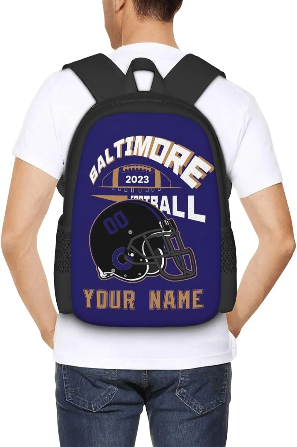 Custom Atlanta Backpack Laptop Gifts Bag Personalized Name Number Teen Book Bag Boy Girl Men Women Shoulder Bag