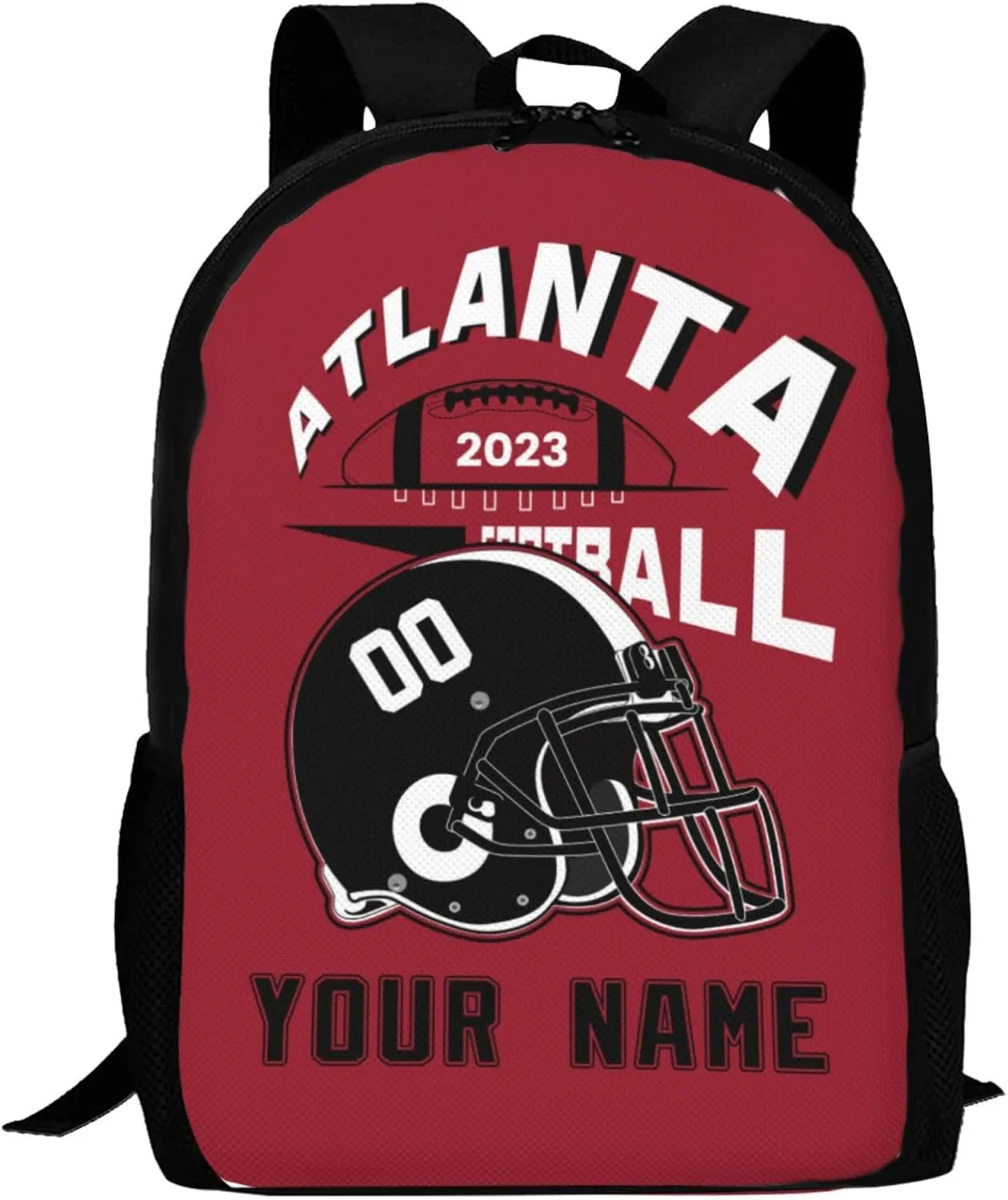 Custom Atlanta Backpack Laptop Gifts Bag Personalized Name Number Teen Book Bag Boy Girl Men Women Shoulder Bag
