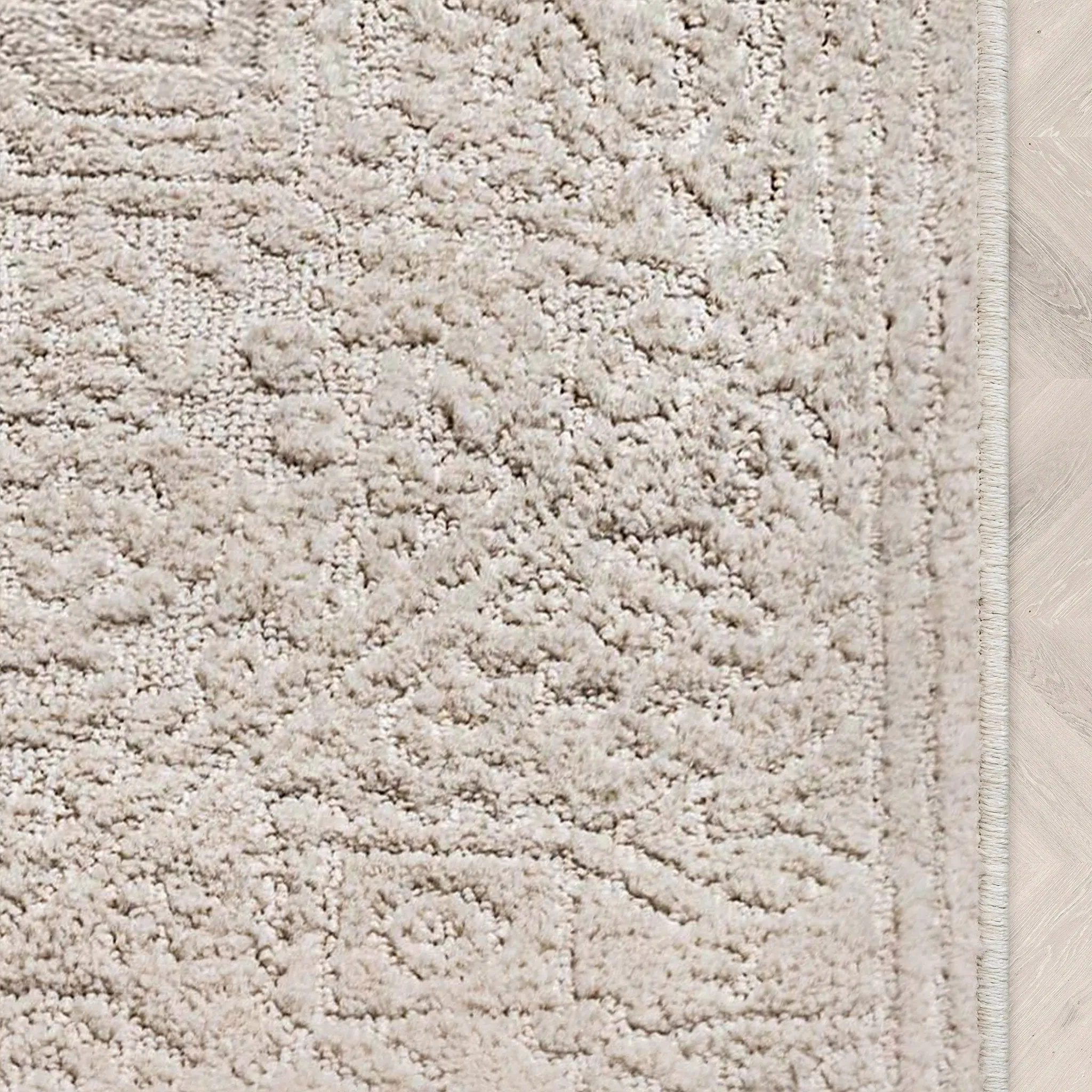 Custom Size Runner Cloud Medallion Farmhouse Medallion Ivory Choose Your Width x Choose Your Length Hallway Runner Rug