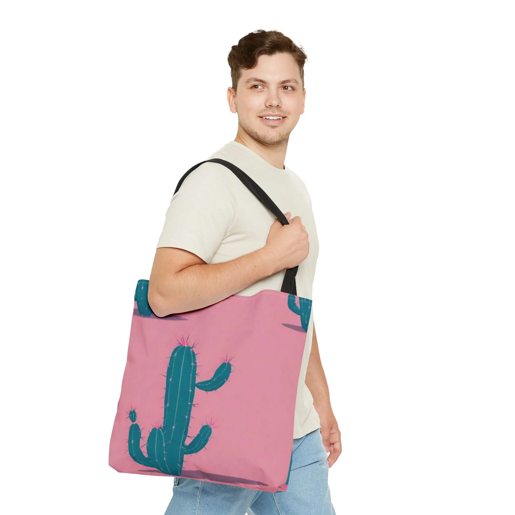 Cute cactus Tote Bag (AOP)