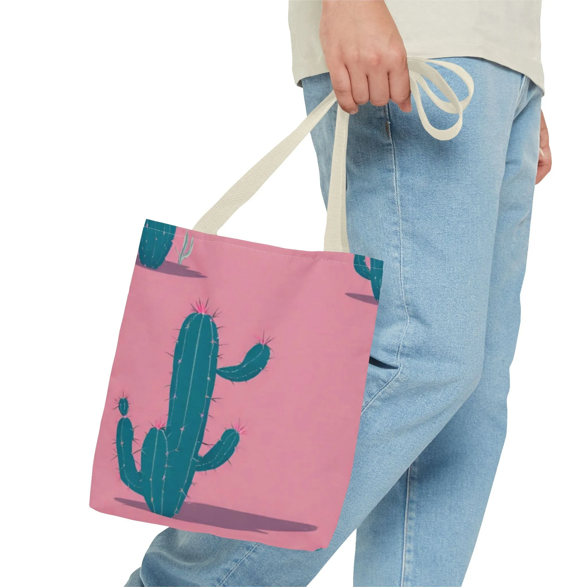 Cute cactus Tote Bag (AOP)