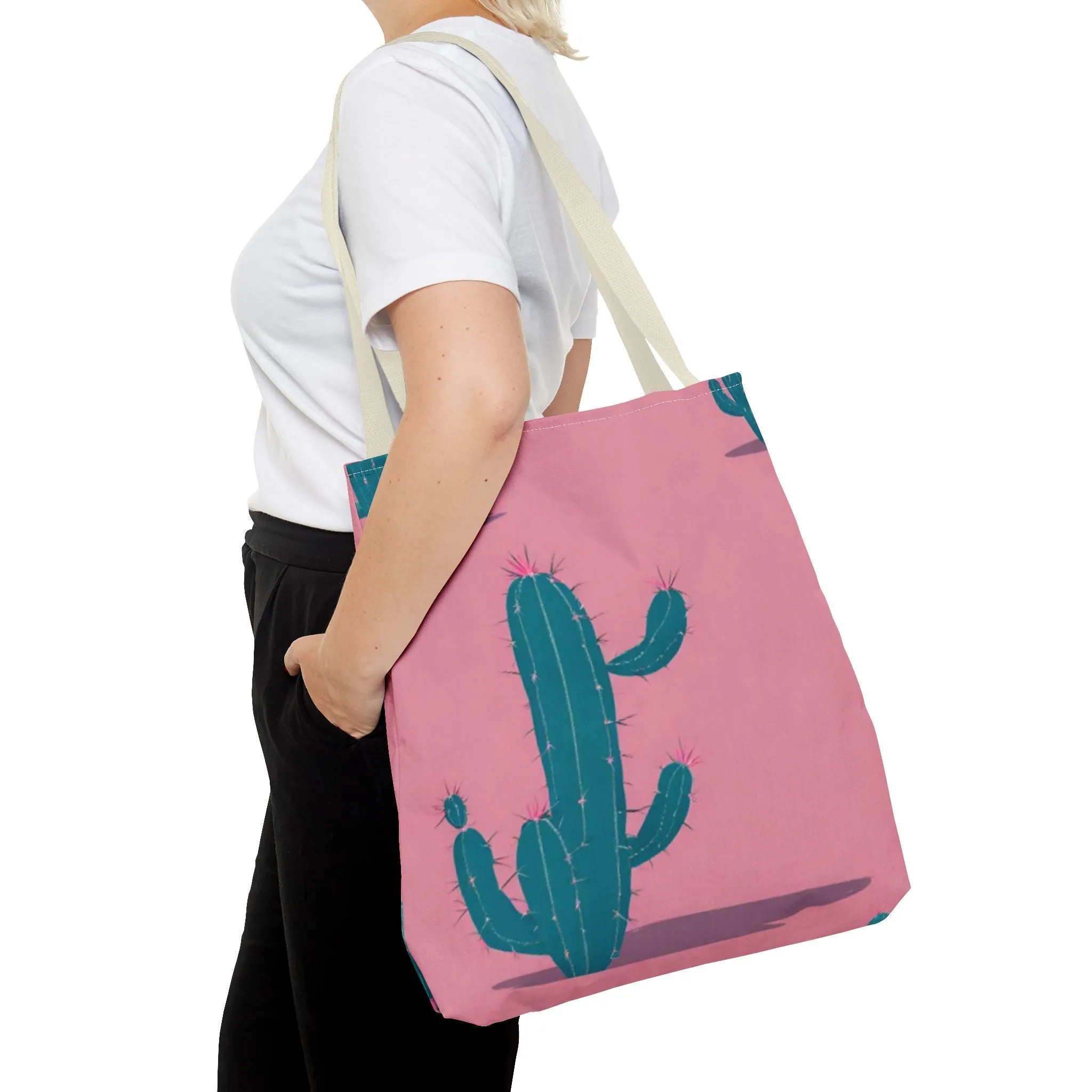 Cute cactus Tote Bag (AOP)