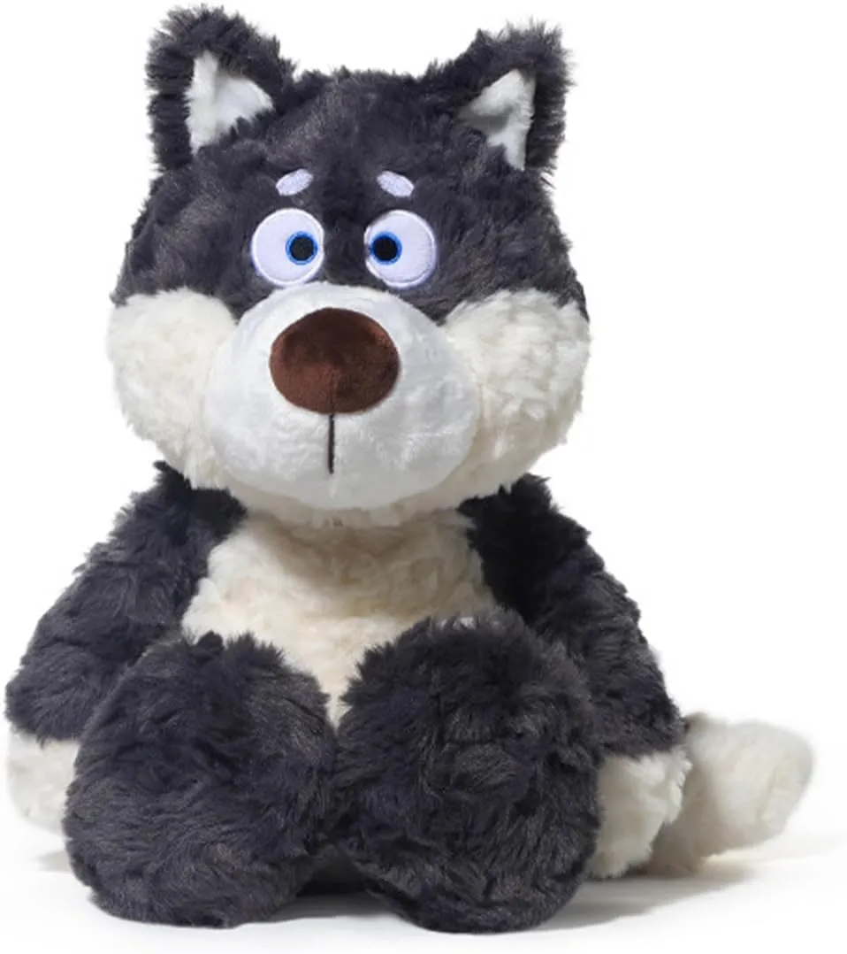 Cute Wolf Stuffed Animal – Soft Stuffed Wolf Plush Toy, Adorable Wolf Plushies for Kids, Dog Stuffed Animal Gift