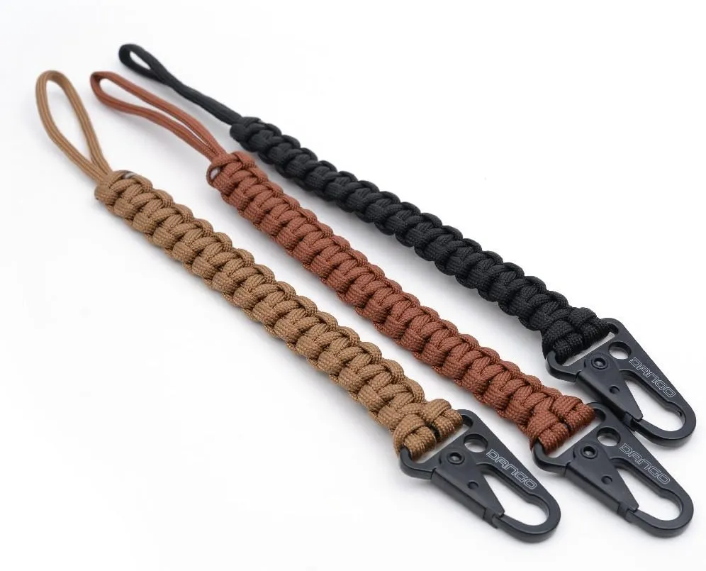 Dango EDC Tether - Cobra Weave 550 Paracord - 6 Inch Woven, 10 Feet Unraveled