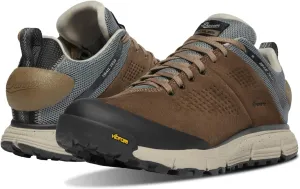 Danner Trail 2650 3” Waterproof Hiking Shoes for Men - Durable Leather & Textile Upper with Breathable Gore-Tex Lining and Vibram Traction Outsole, Kangaroo Brown/Stormy Weather - 10 D