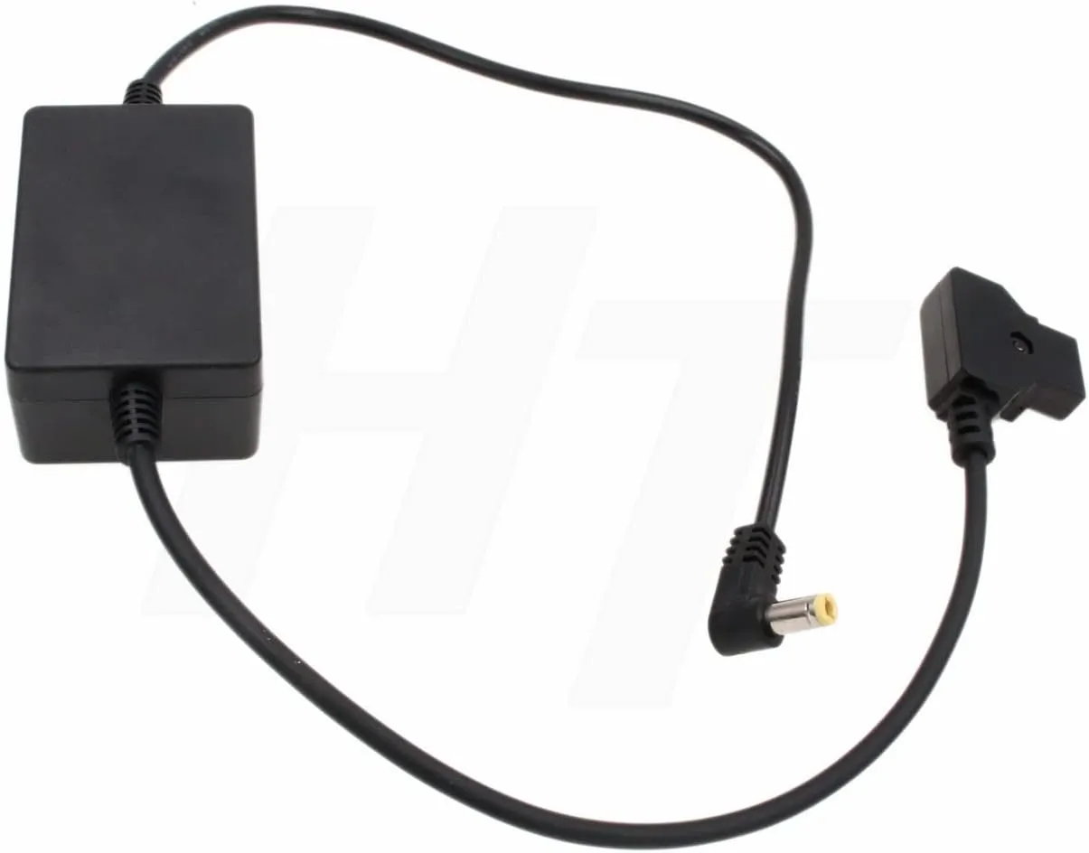 DC D-tap Power Cable for Canon XF705 C70 XF605 Camera 24V, V-Mount Anton-Bauer P-tap Right Angle DC Barrel 60cm