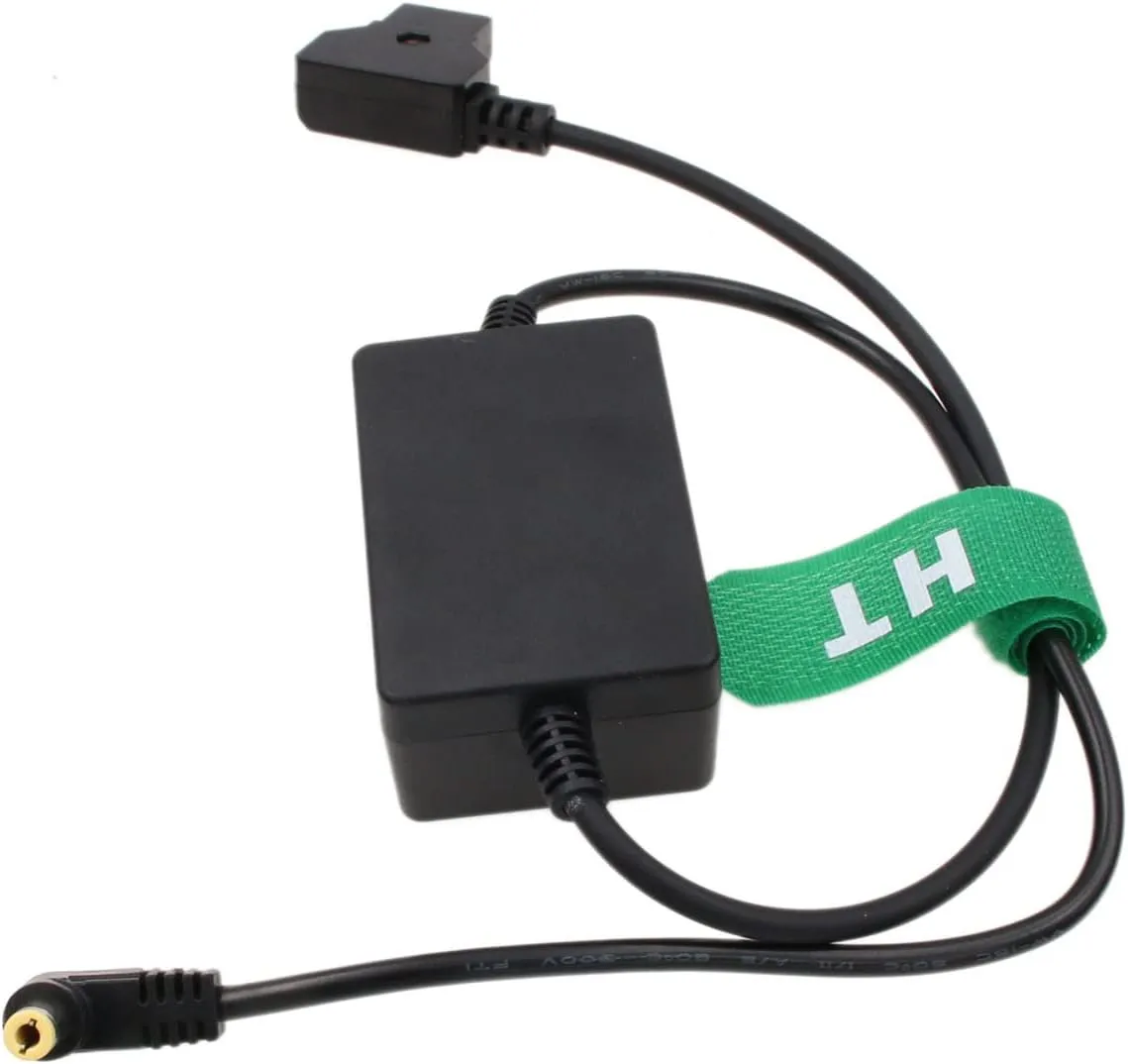DC D-tap Power Cable for Canon XF705 C70 XF605 Camera 24V, V-Mount Anton-Bauer P-tap Right Angle DC Barrel 60cm