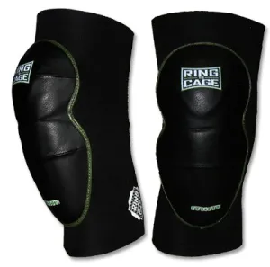 Deluxe MiM-Foam Knee Pads - Leather for MMA Grappling Jiu Jitsu-X-Large