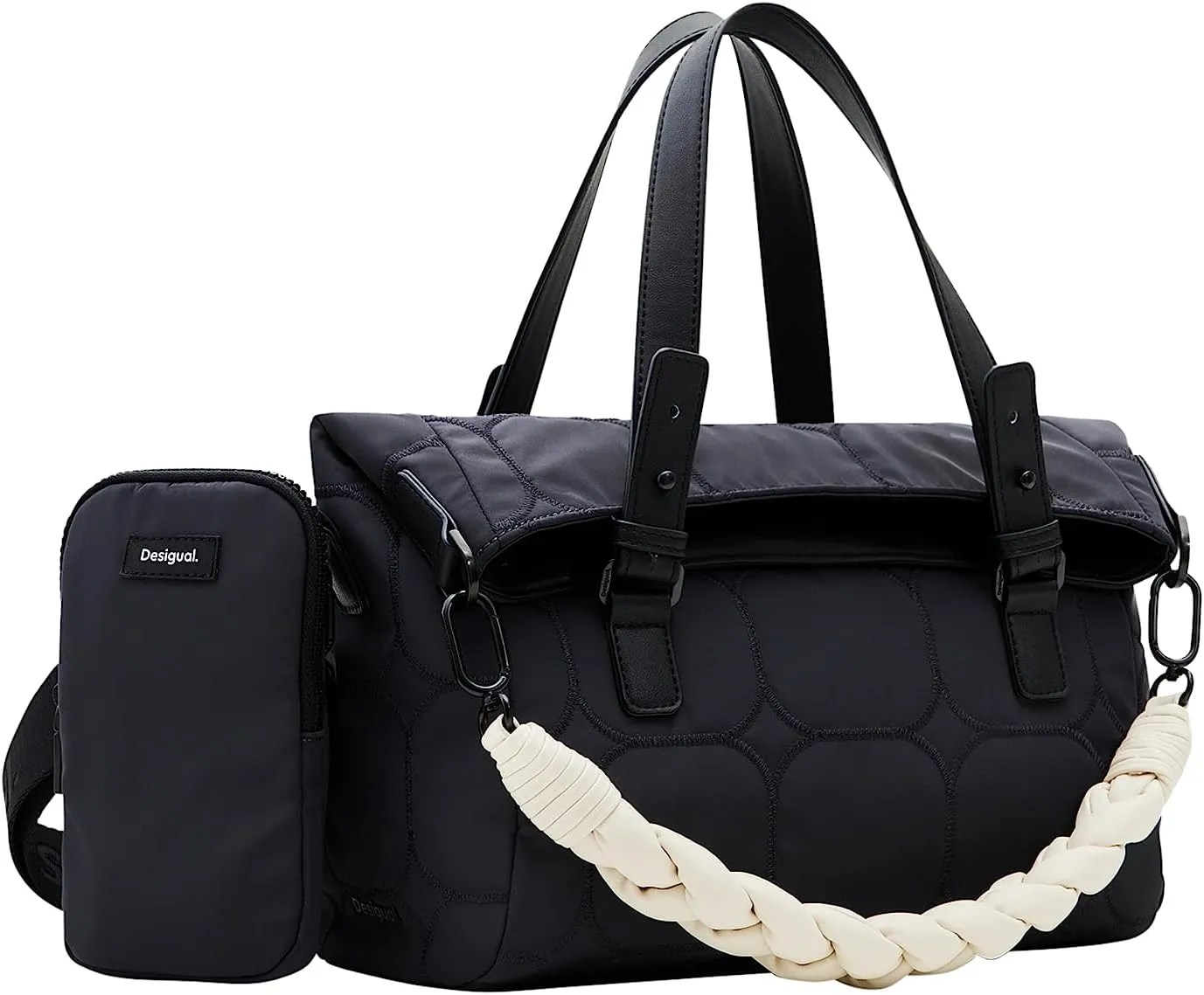 Desigual Accessories Nylon Hand Bag, Black