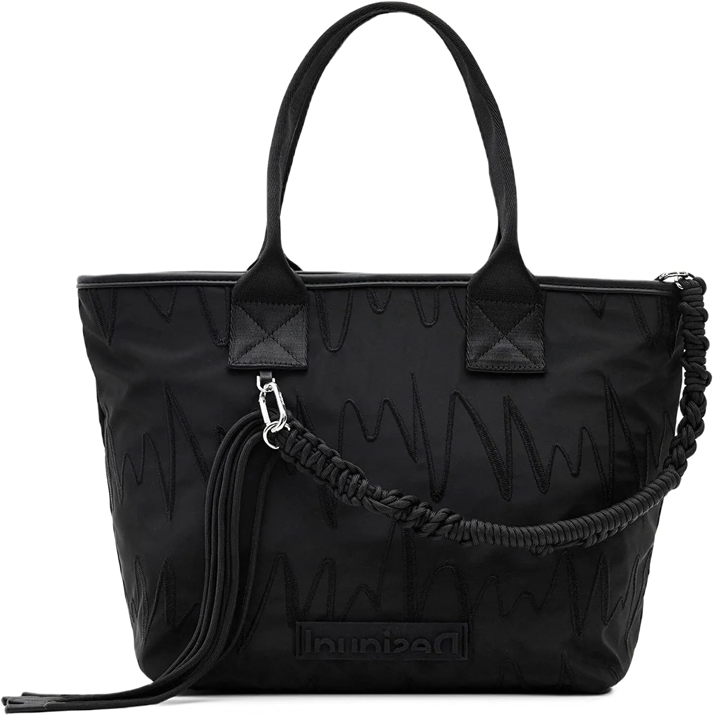 Desigual Accessories Nylon Shopping Bag, Black