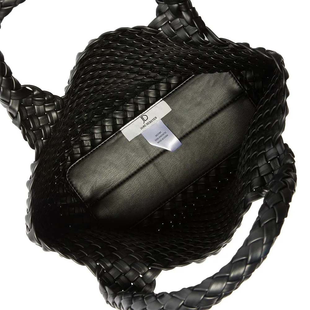 Destiny Handbag in Black Weave