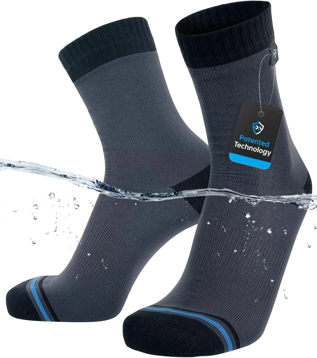 DexShell Waterproof Socks for Men & Women, Ultralite for Hiking Walking Outdoor Activities in Cold Wet Weather, Unisex Ankle