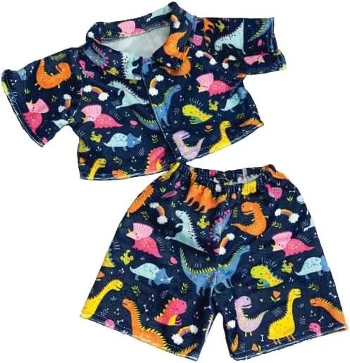 Diggin' Dinos Pj's 8-Inch Plush Accessory - Cute and Cozy Dinosaur-Themed Pajamas for Your Plush Friends - Perfect for Bedtime Adventures