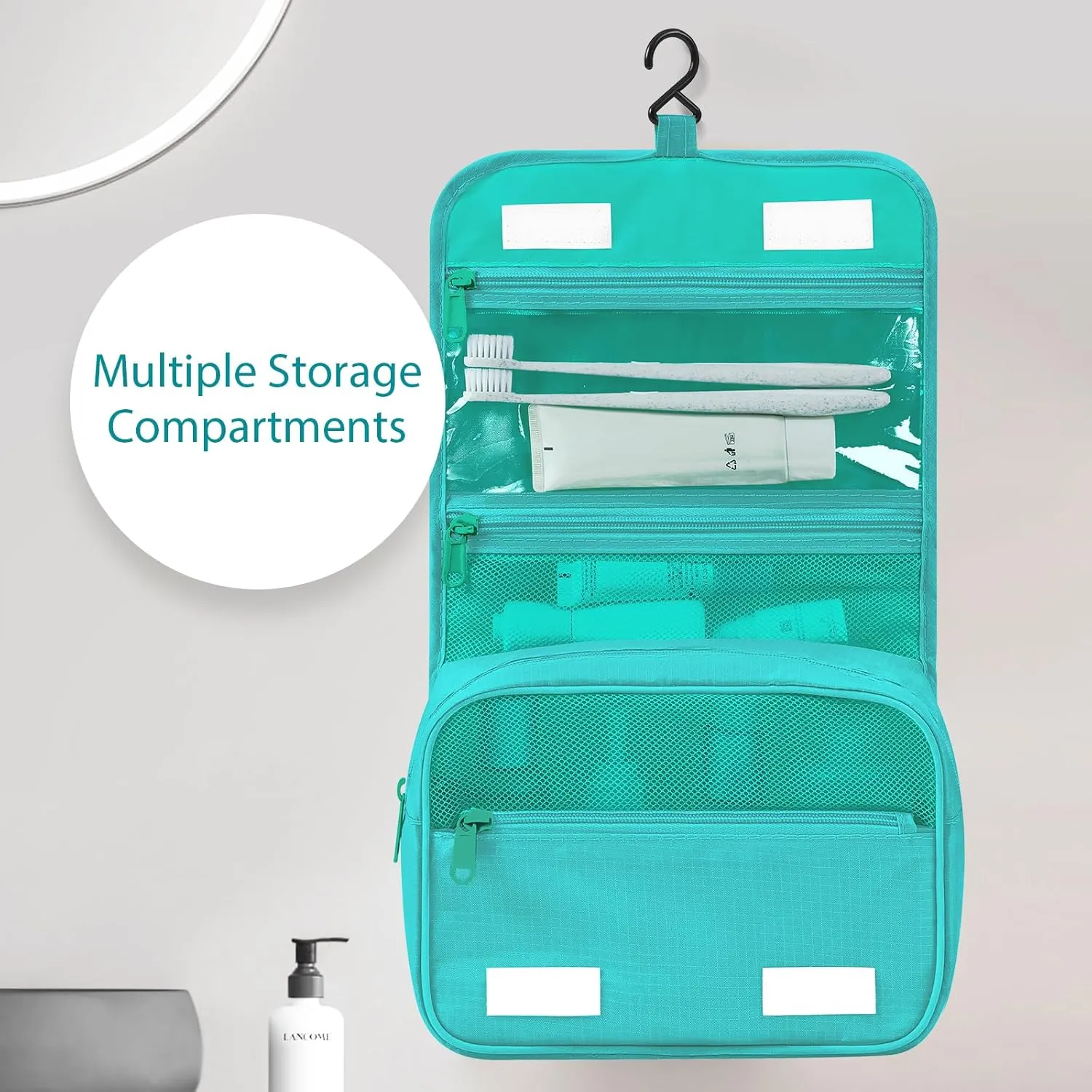 DIMJ Packing Cubes for Travel - Organizer Bags Set for Carry on Suitcase Lightweight Packing Cubes for Suitcase Cubes for luggage with Large Toiletries Bag (Green)