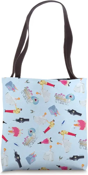 Disney Cinderella 75th Anniversary Storybook Moments Pattern Tote Bag