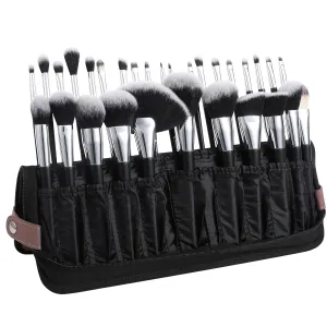 DUcare Makeup Brush Organizer 30pcs Folding Travel Professional Makeup Brushes Case Bag Stand-up Cosmetic Bag Artist Storage Bag (Only Bag)