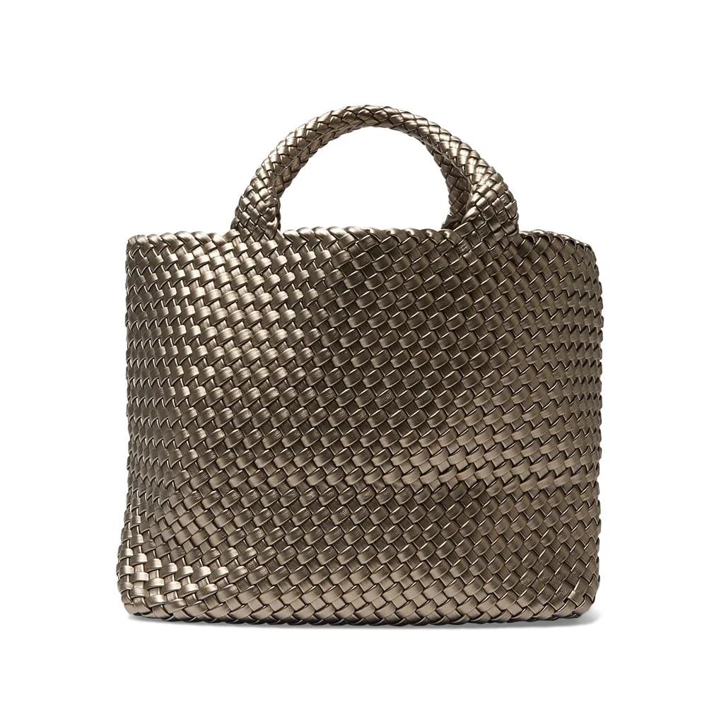Duet Handbag in Pewter Weave