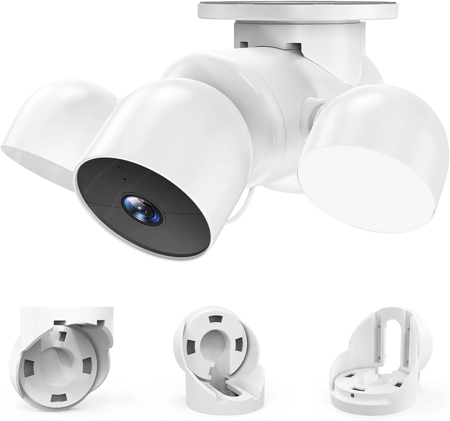 Eave Mount for Google Nest Cam with Floodlight Outdoor Camera - ABS Stability Protective Case Google Nest Flood Light Camera Outdoor Eave Mount