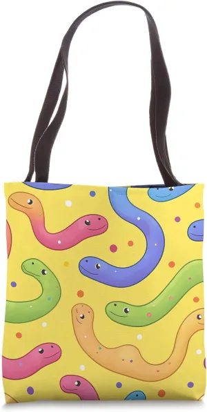 Eel Kawaii Animal Wildlife Pattern Tote Bag