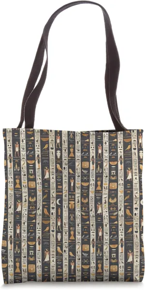 Egyptian Hieroglyphs Pattern Tote Bag