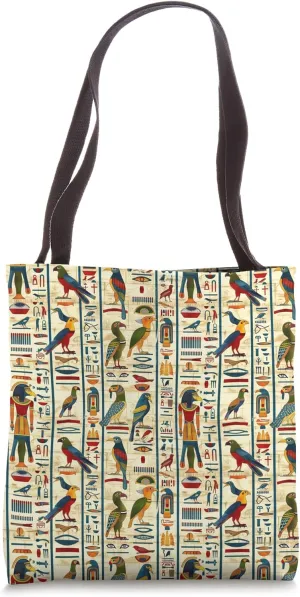 Egyptian Hieroglyphs Pattern Tote Bag