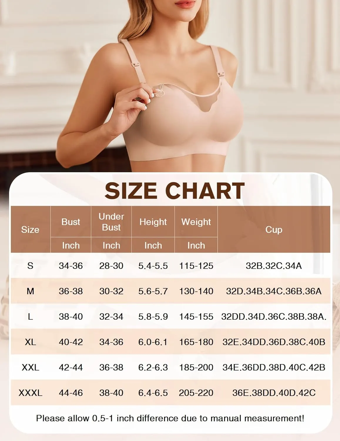 Ekouaer Women Mesh Support Nursing Bra Seamless Ultra Soft Maternity Bras Pregnancy Sleep Bralette with Extra Extenders
