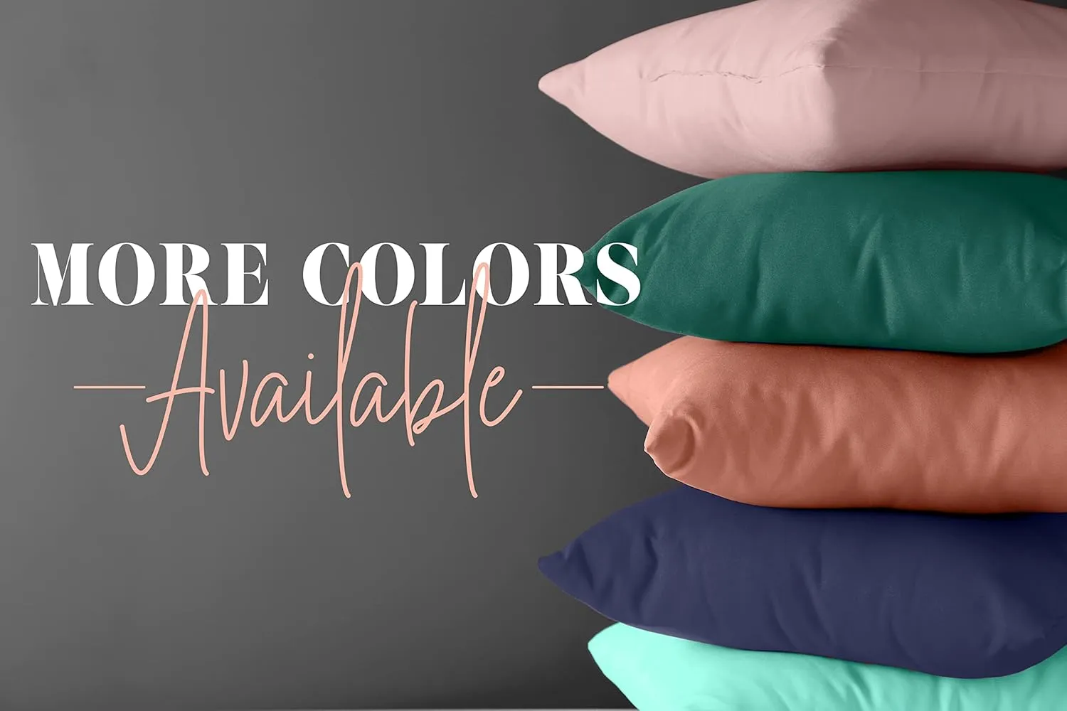 Elegant Comfort 4-PACK Solid Pillowcases 1500 Premium Hotel Quality Microfiber - Smooth Weave, Wrinkle and Stain Resistant, Easy Slip-On, 4-Piece Set, Standard/Queen Pillowcase, Navy