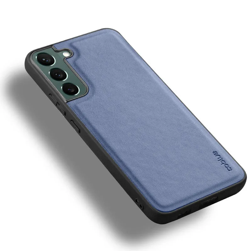 Elegant Leather Finish Back Cover for Samsung S22 5G