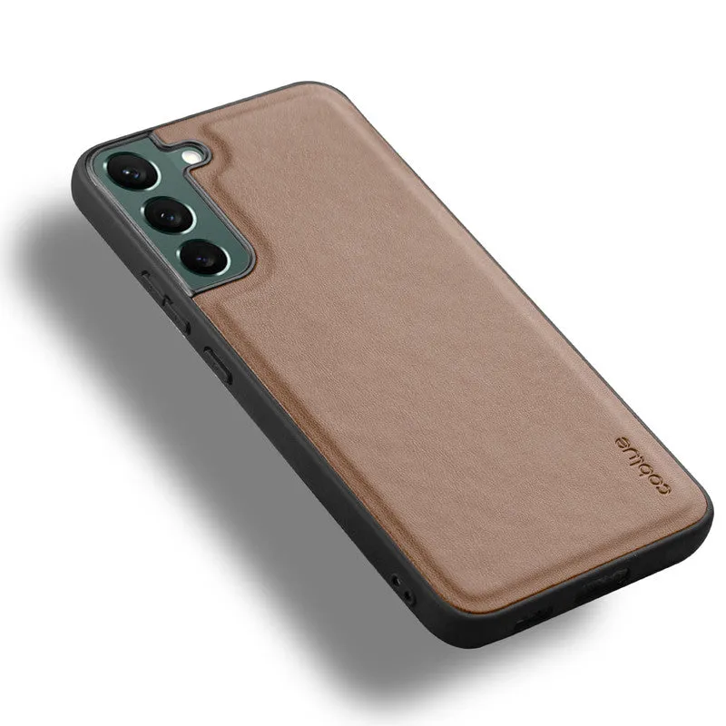 Elegant Leather Finish Back Cover for Samsung S22 5G