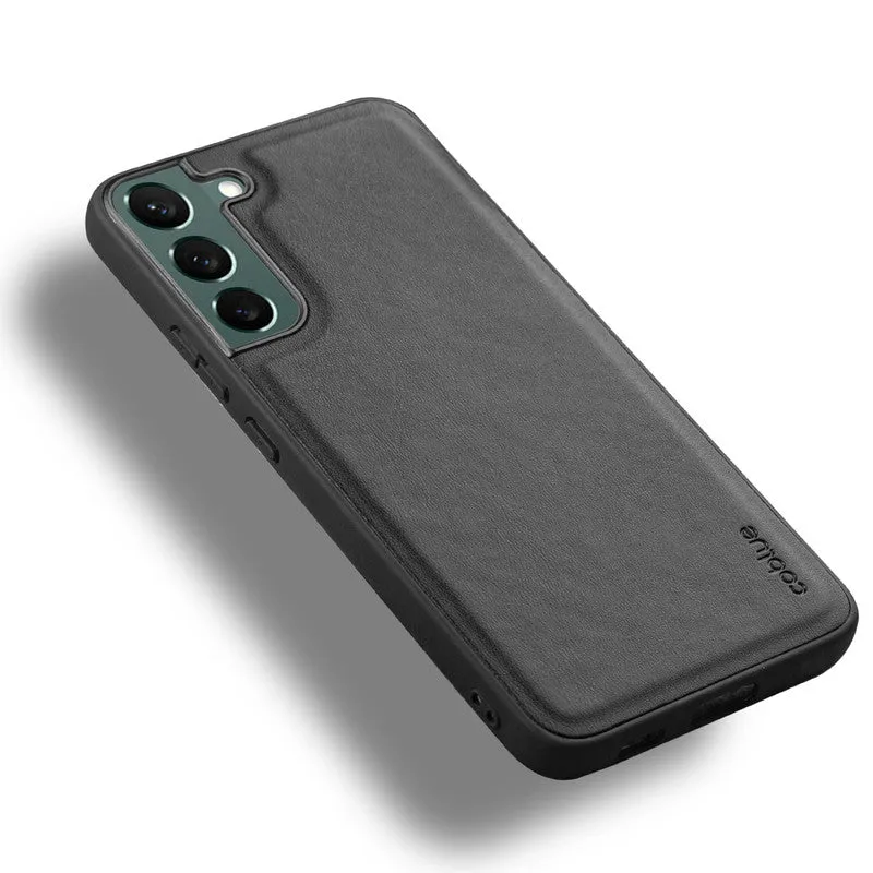 Elegant Leather Finish Back Cover for Samsung S22 5G