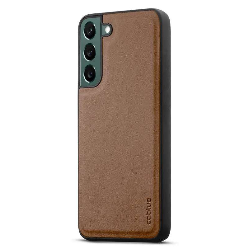 Elegant Leather Finish Back Cover for Samsung S22 5G