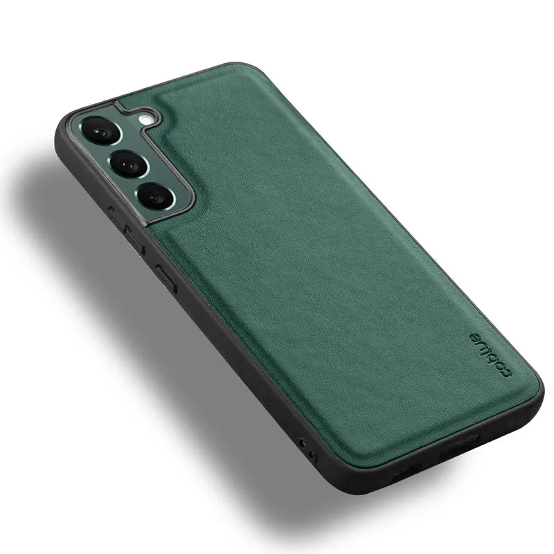 Elegant Leather Finish Back Cover for Samsung S22 5G