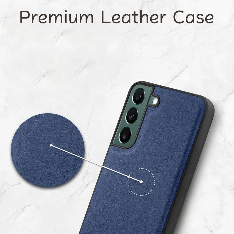Elegant Leather Finish Back Cover for Samsung S22 5G