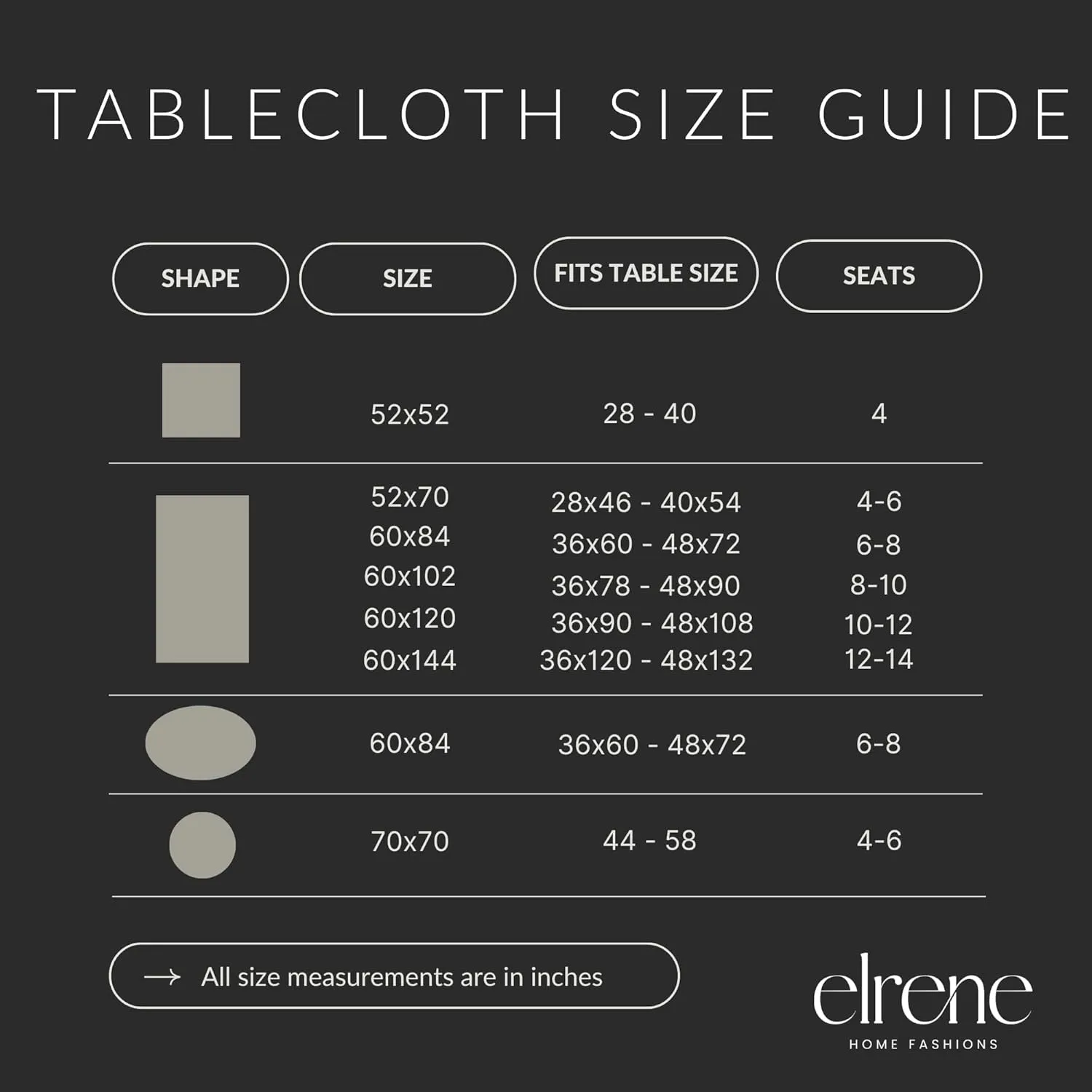 Elrene Home Fashions Villeroy & Boch Bristow Solid Texture Tablecloth - Premium Table Cover for Everyday Dining, Parties, and Special Occasions, White, 60"x102" Rectangle