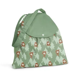 Esembly Wet Day Bag, Wet Dry Bag for Cloth Diapers - Waterproof, Reusable and Washable - Multipurpose for Diaper, Pool, Beach, Gym and Travel with Two Compartments - One Size, Peek-a-Bear