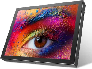 Eyoyo 8 inch Small Mini Monitor 1024x768 Resolution Car Rear View TFT LCD Screen Display with HDMI/VGA/AV Video Input for PC DVD DVR CCD 140 Degree Wi