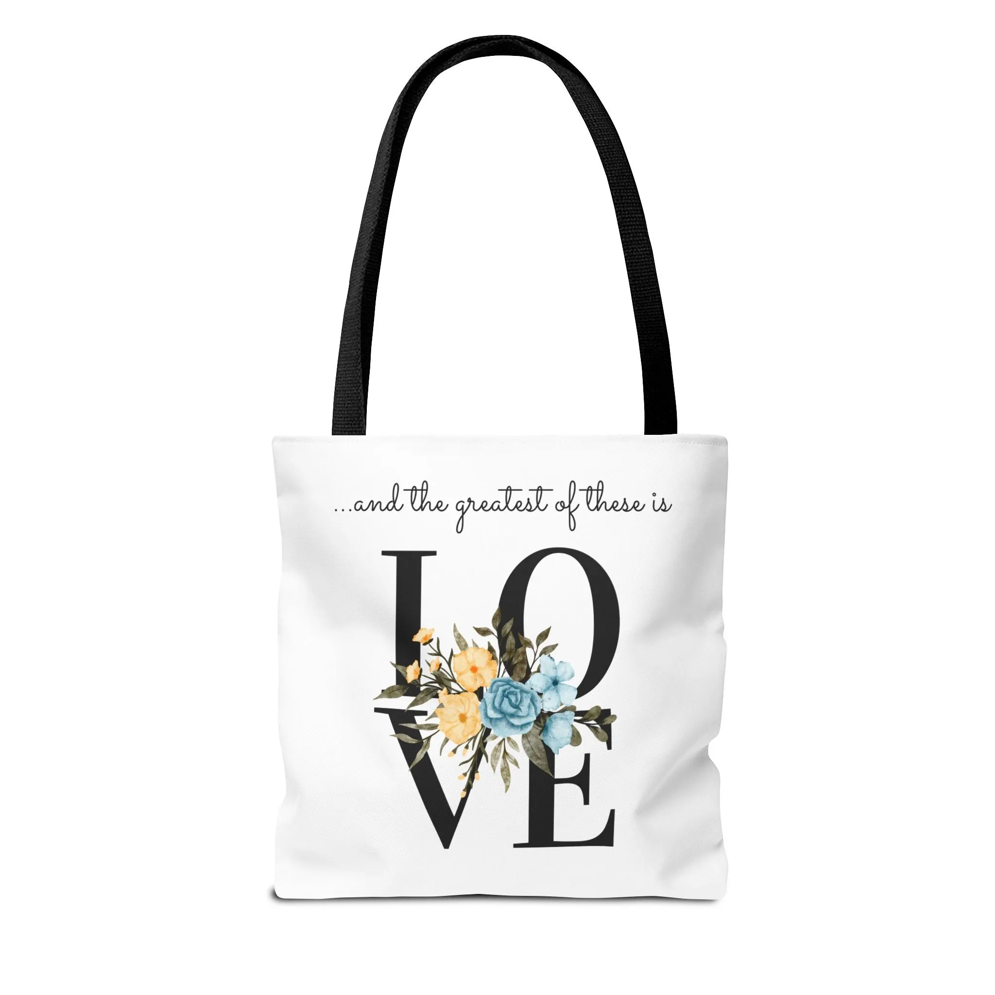 Favorite Verses The Greatest of These Is Love Tote Bag