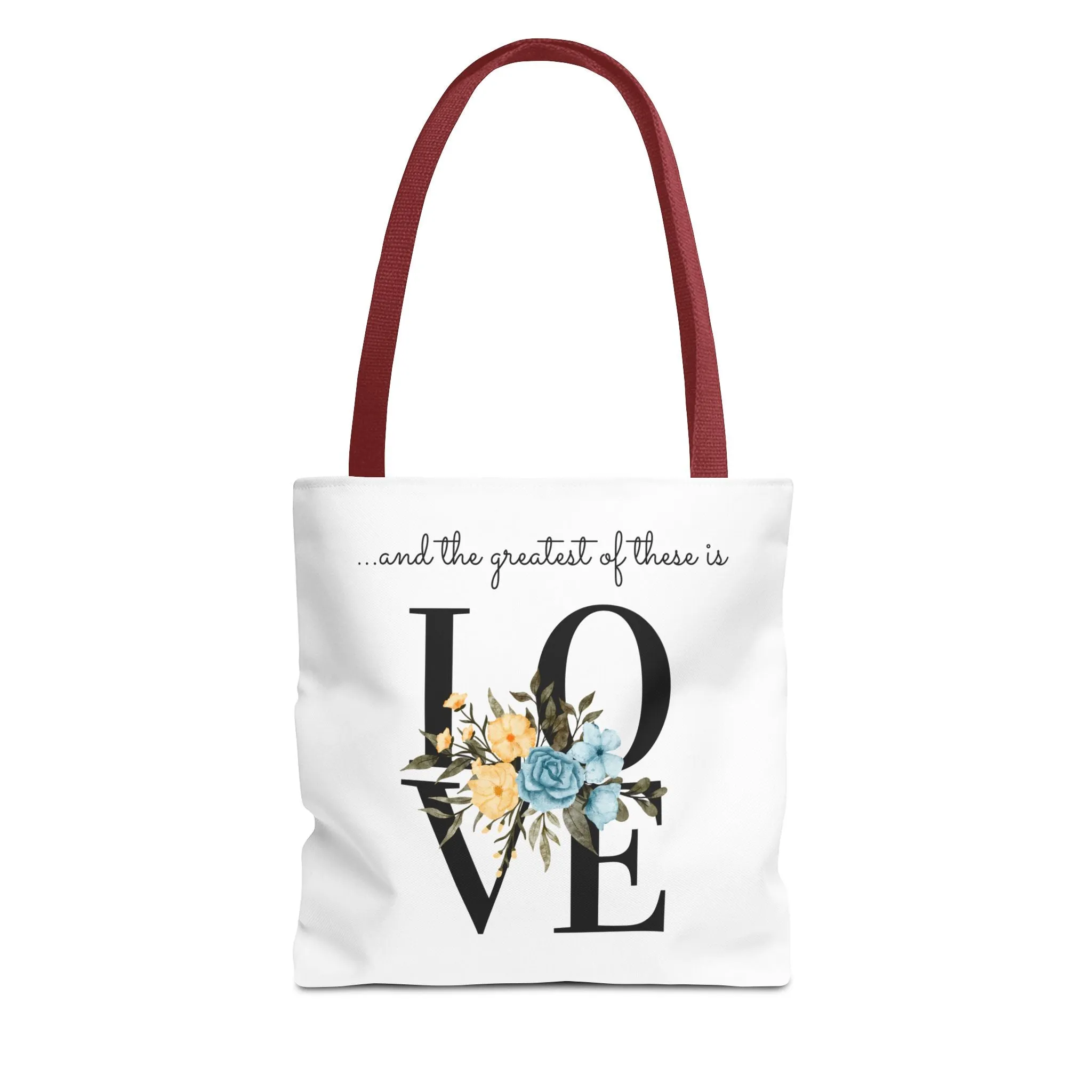 Favorite Verses The Greatest of These Is Love Tote Bag