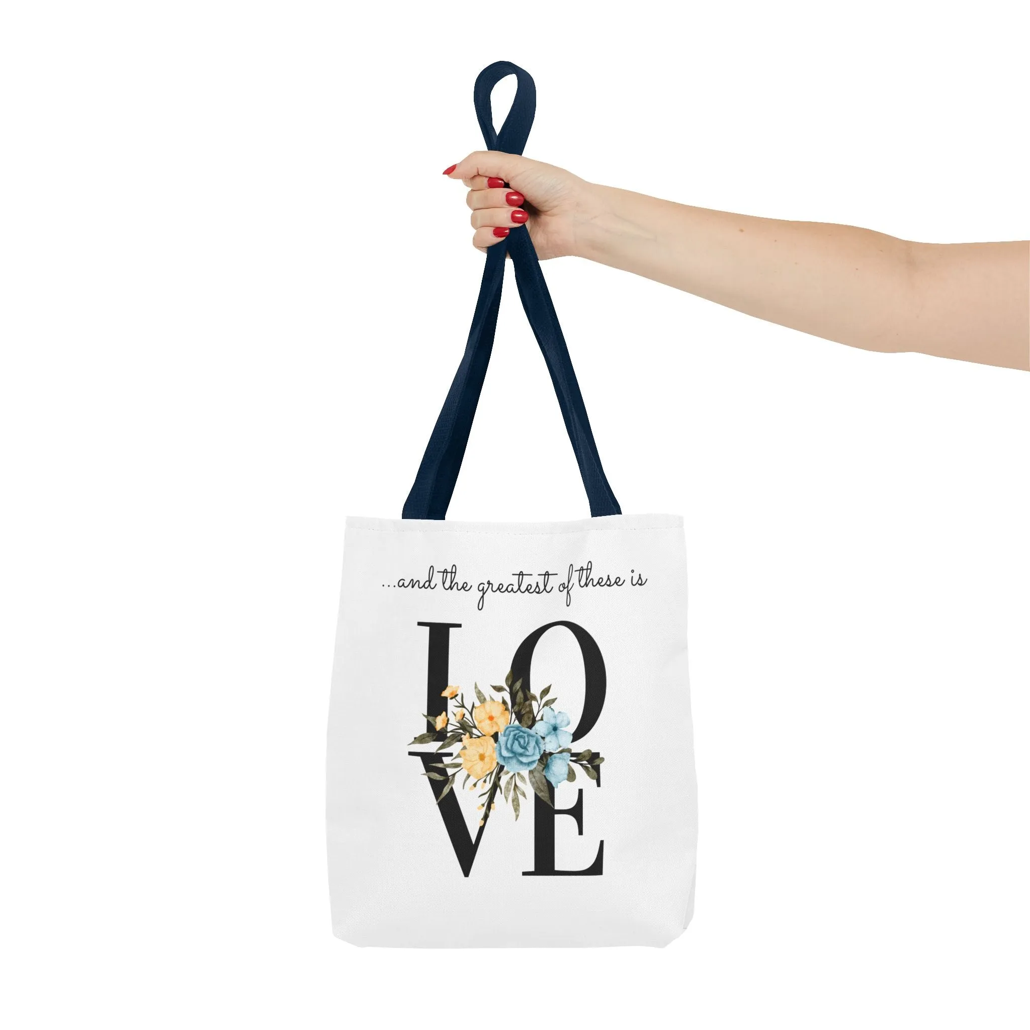 Favorite Verses The Greatest of These Is Love Tote Bag