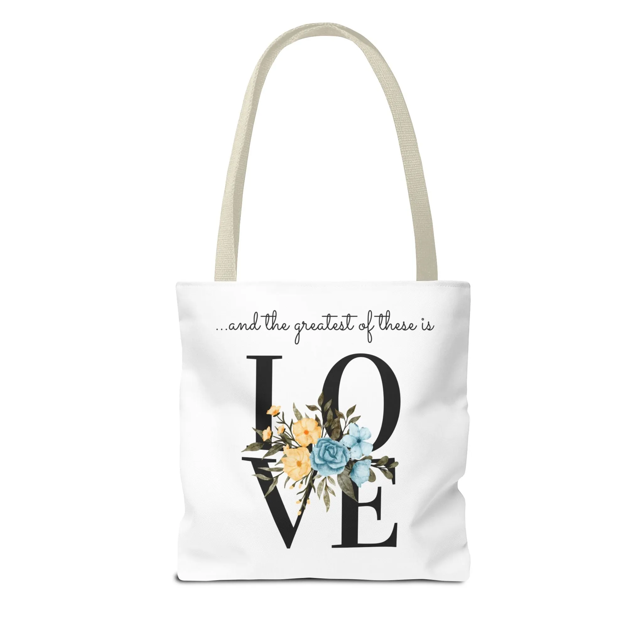 Favorite Verses The Greatest of These Is Love Tote Bag
