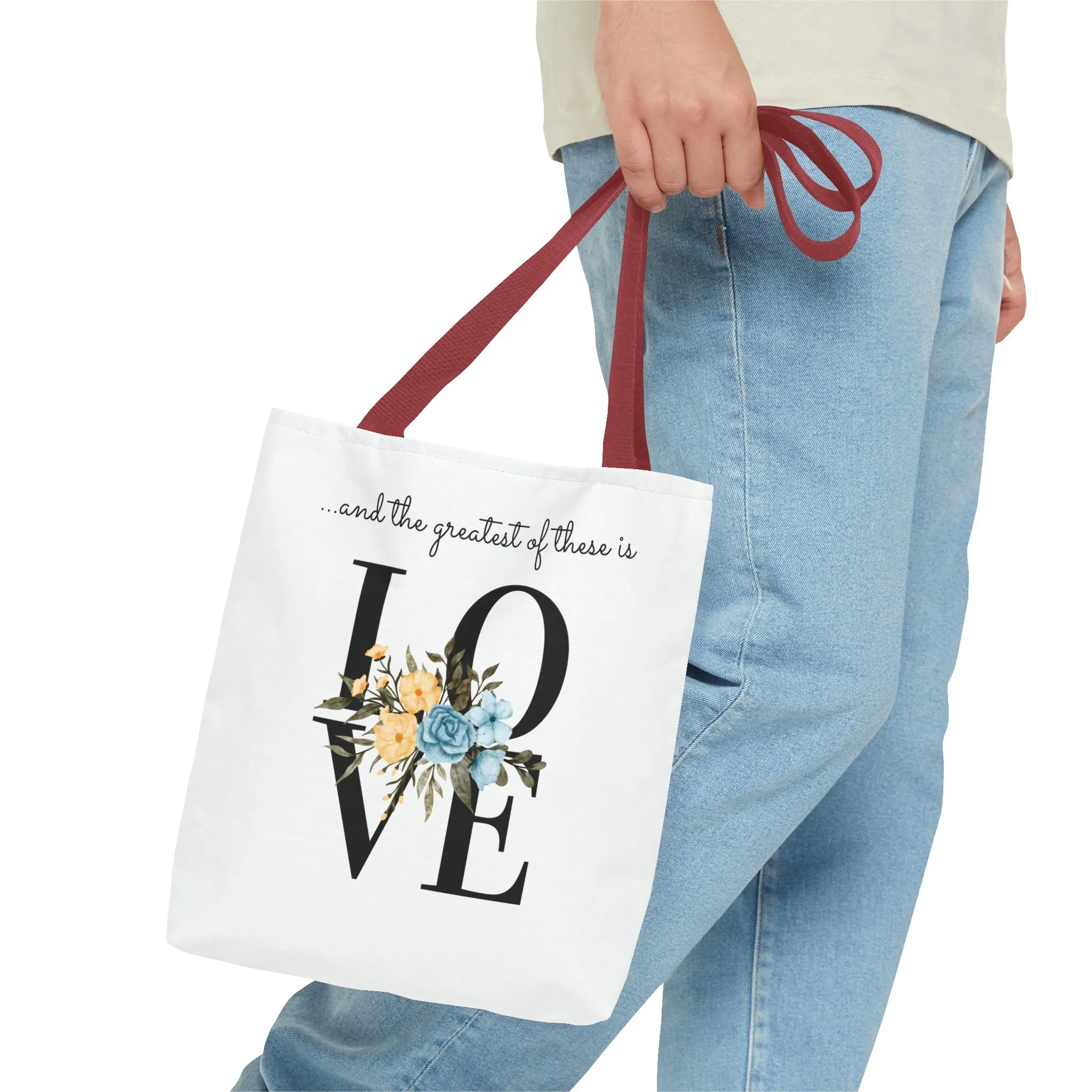 Favorite Verses The Greatest of These Is Love Tote Bag