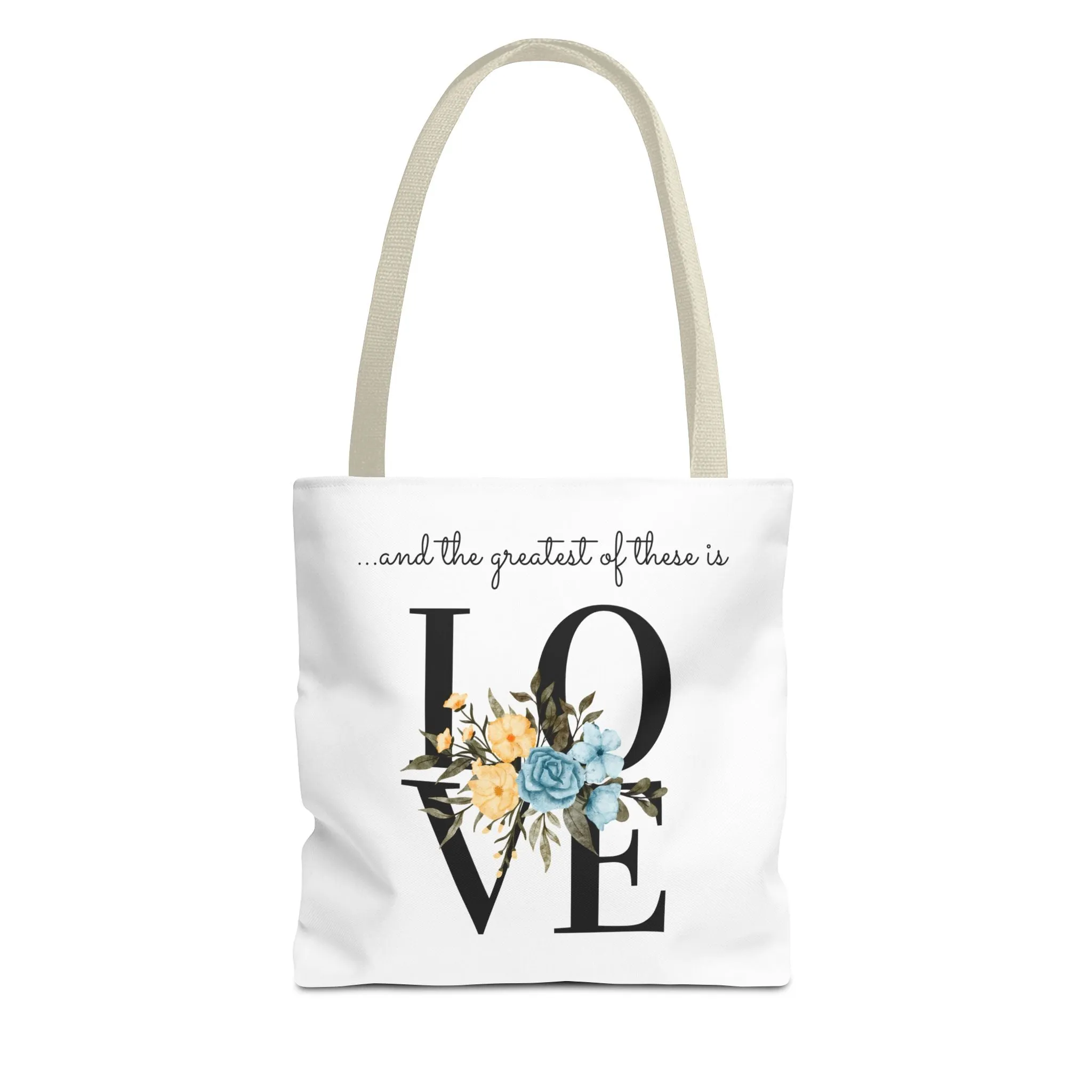 Favorite Verses The Greatest of These Is Love Tote Bag