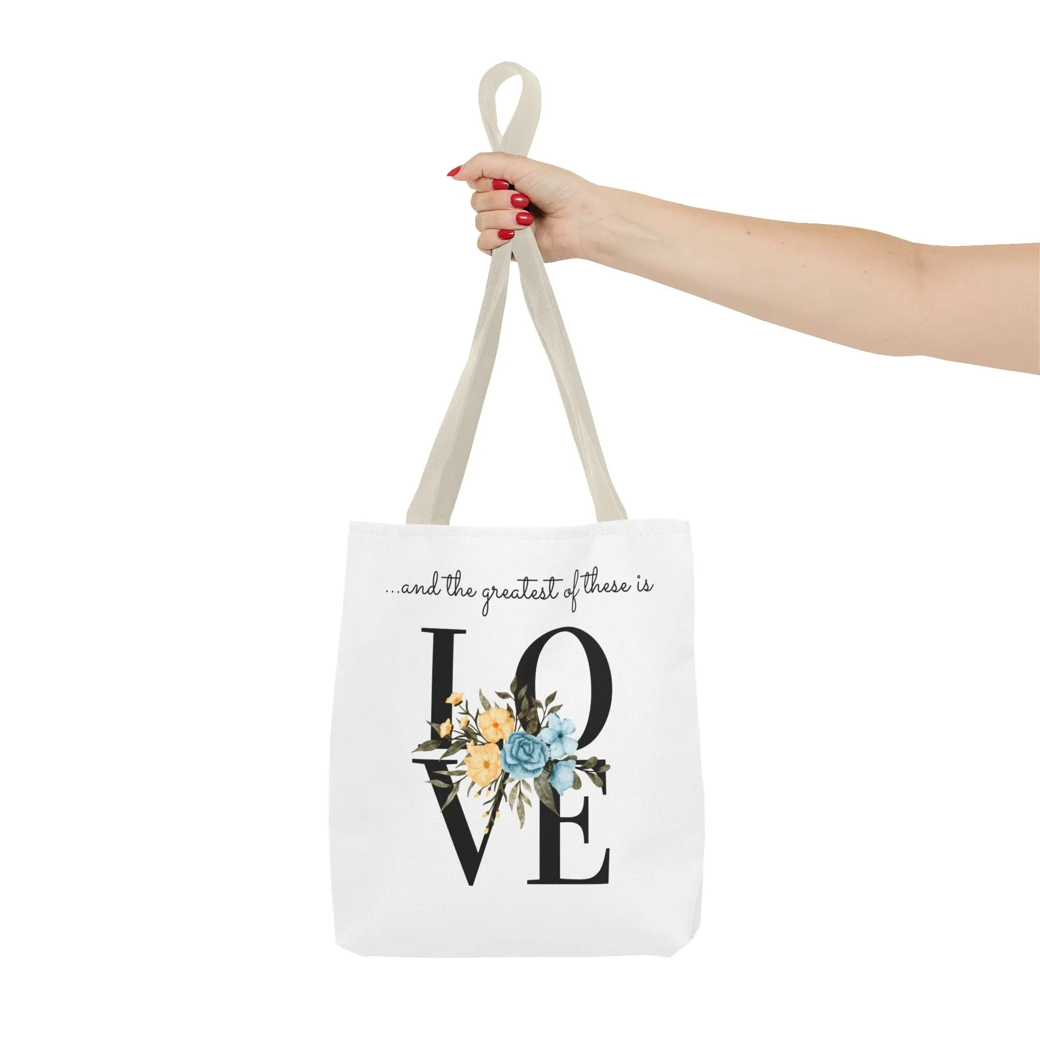 Favorite Verses The Greatest of These Is Love Tote Bag
