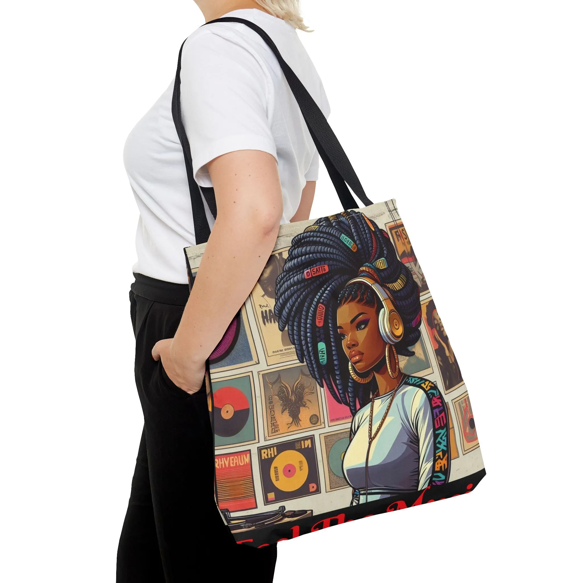 Feel The Music Tote Bag (AOP) #FM1