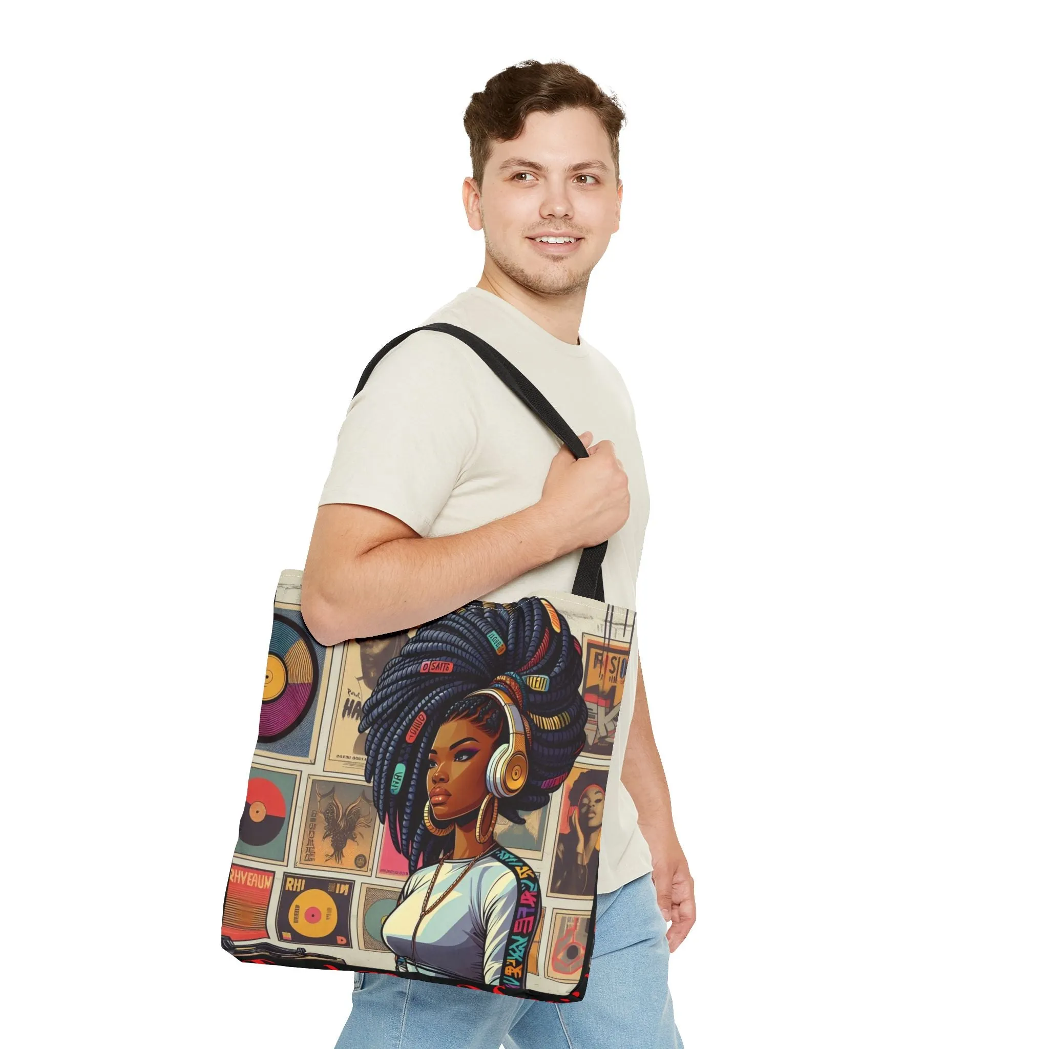 Feel The Music Tote Bag (AOP) #FM1