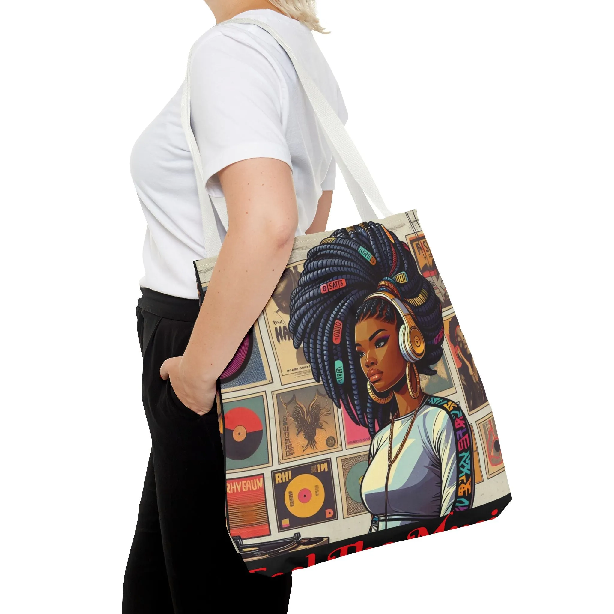 Feel The Music Tote Bag (AOP) #FM1