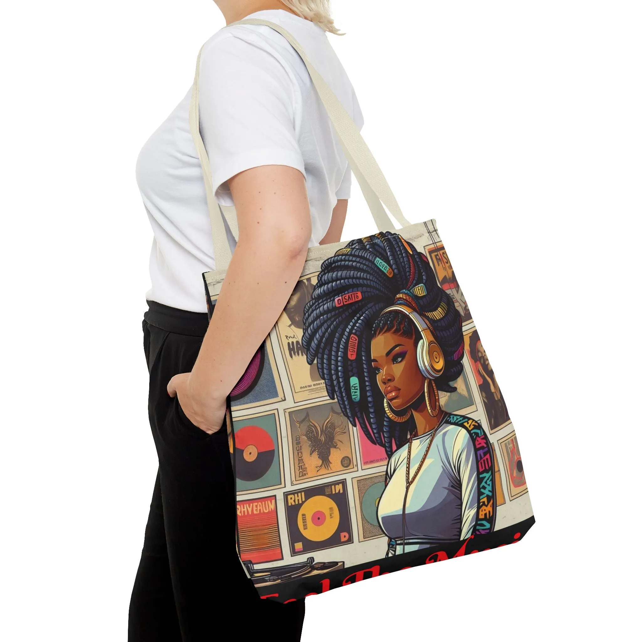 Feel The Music Tote Bag (AOP) #FM1