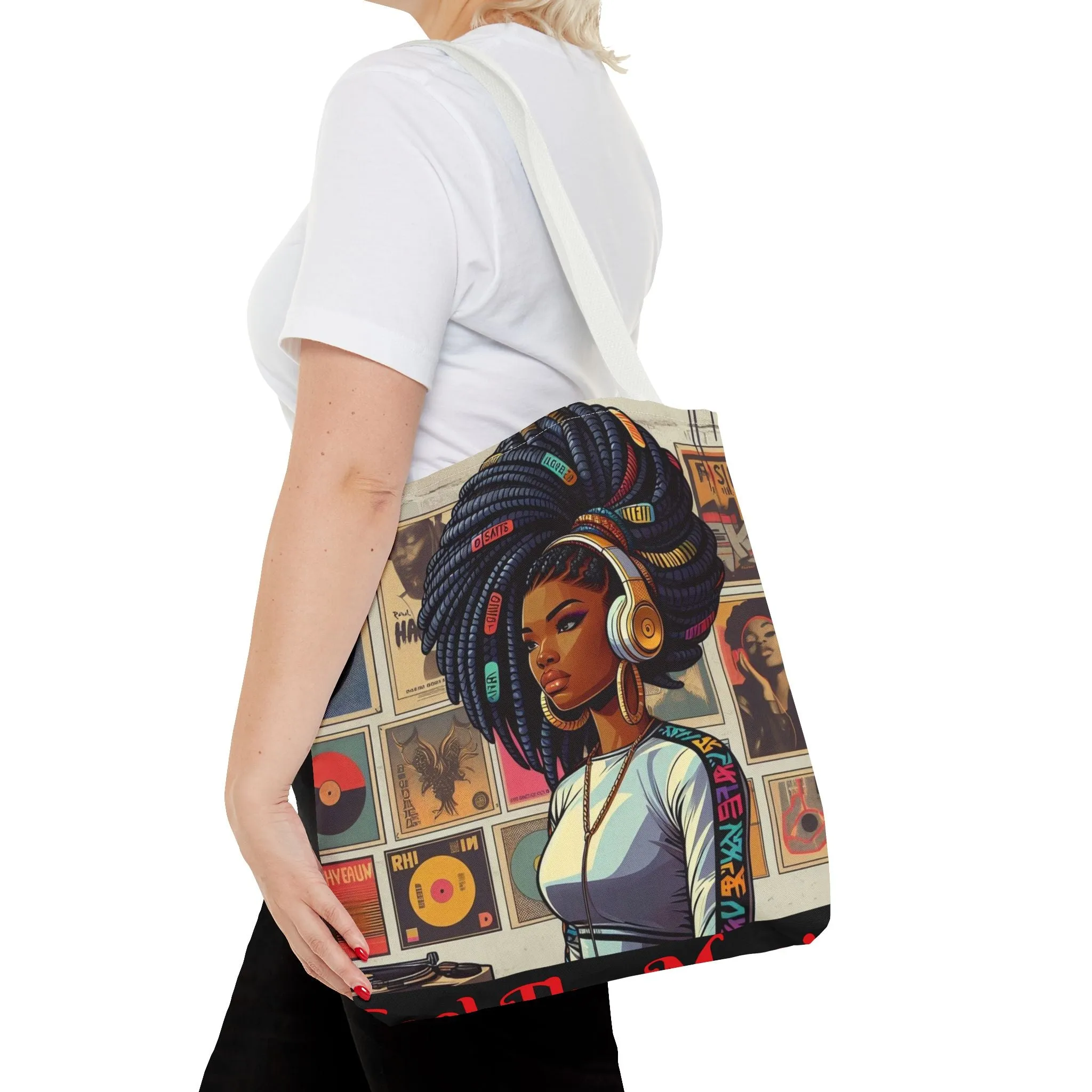 Feel The Music Tote Bag (AOP) #FM1