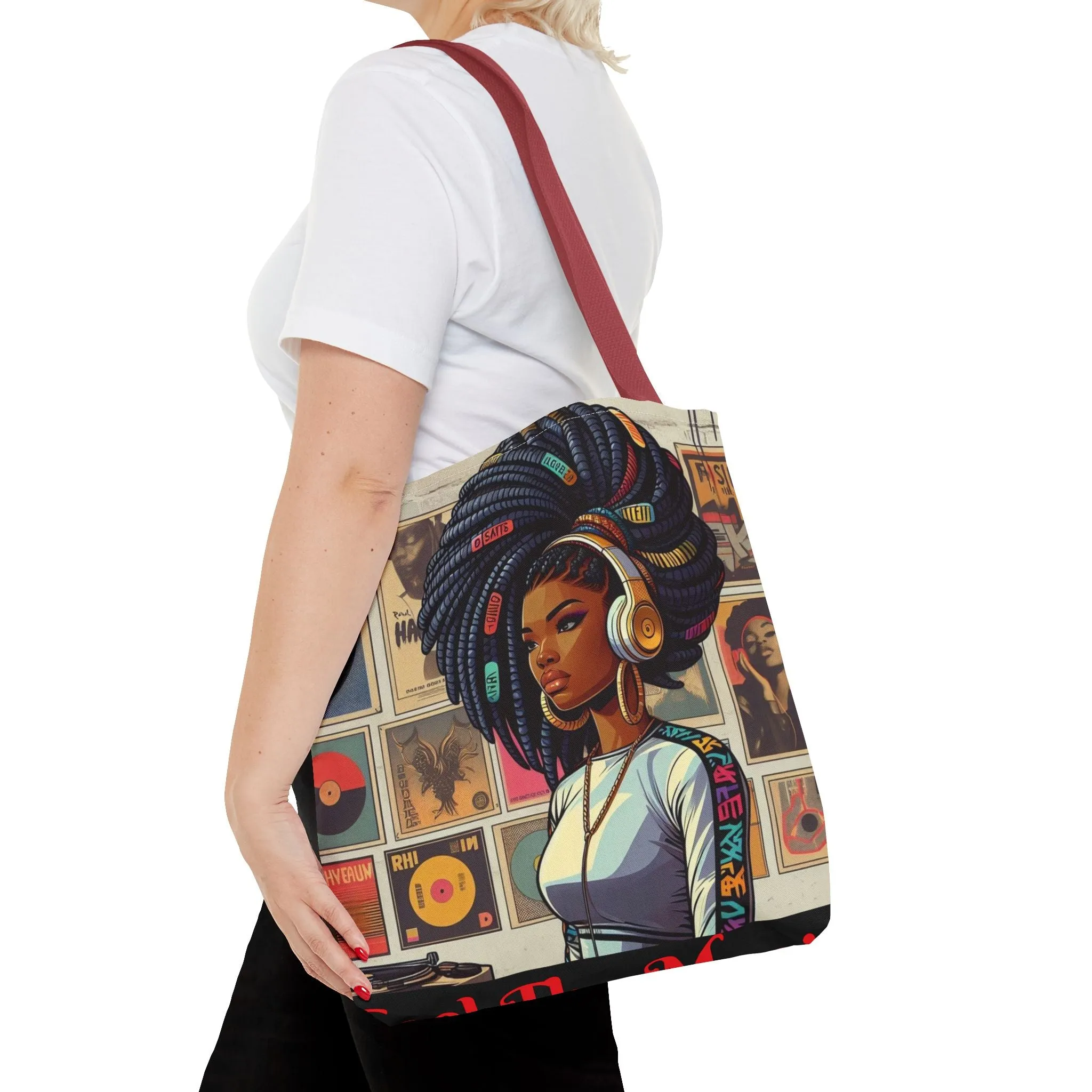 Feel The Music Tote Bag (AOP) #FM1